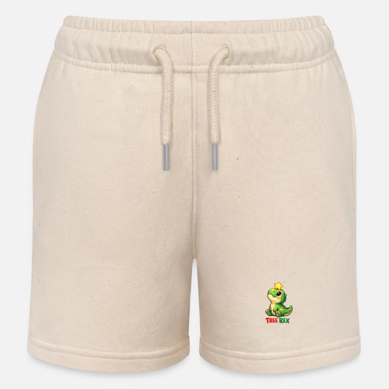 Tree Rex Dino T Rex - Short de jogging enfant bio Stanley/Stella - écru doux