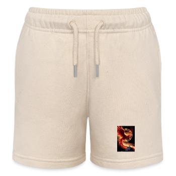 Zinnoberer Vogel (Zhuque) – Feuergeist des Südens - Kinder Organic Joggingshorts Mini Bolter von Stanley/Stella - Natur - Vorne