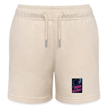 Smash la victoire ! Ping Pong - Short de jogging enfant bio Stanley/Stella - écru doux - Devant
