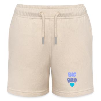 Big Bro Love Siblings - Kids Organic Sweat Shorts by Stanley/Stella - soft Ecru - Front