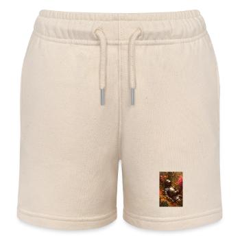 Ritter im Blumengarten - Kinder Organic Joggingshorts Mini Bolter von Stanley/Stella - Natur - Vorne