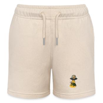 Toast auf UFOs: Schildkrötenentführung - Kinder Organic Joggingshorts Mini Bolter von Stanley/Stella - Natur - Vorne