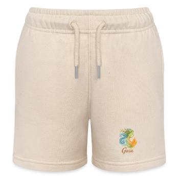 Gaïa - Mère Nature - Arbre de Vie - Short de jogging enfant bio Stanley/Stella - écru doux - Devant