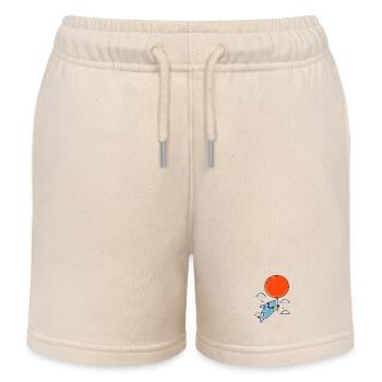 Requin avec ballon rouge - Short de jogging enfant bio Stanley/Stella - écru doux - Devant