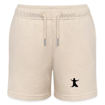 Schatten-Silhouette Toni Jubel - Kinder Organic Joggingshorts Mini Bolter von Stanley/Stella - Natur - Vorne