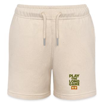 Spiele das Finale: Taktisches Schachpendel - Kinder Organic Joggingshorts Mini Bolter von Stanley/Stella - Natur - Vorne