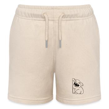 Cute little monster - Kids Organic Sweat Shorts by Stanley/Stella - soft Ecru - Front