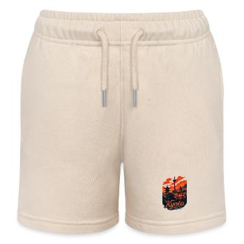 Kyoto Skyline – Japanisches Design - Kinder Organic Joggingshorts Mini Bolter von Stanley/Stella - Natur - Vorne