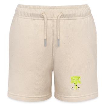 Arbeiten bis zum Tod – Skull Stil - Kinder Organic Joggingshorts Mini Bolter von Stanley/Stella - Natur - Vorne