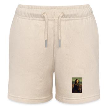 Mona Lisa von hinten - Kinder Organic Joggingshorts Mini Bolter von Stanley/Stella - Natur - Vorne