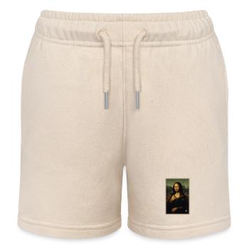 Mona Lisa hat dich gewählt - Kinder Organic Joggingshorts Mini Bolter von Stanley/Stella - Natur - Vorne
