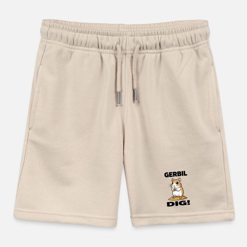 Gerbille Dig Gerbil Rongeur Grain Sable Short de jogging enfant bio Stanley/Stella