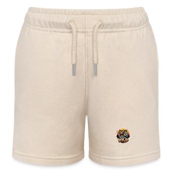 Stay Wild Tiger Sunset - Kids Organic Sweat Shorts by Stanley/Stella - soft Ecru - Front