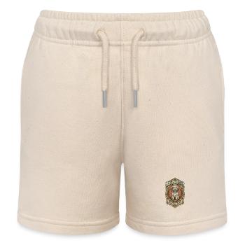 Havaneser Vintage Emblem Retro Design - Kinder Organic Joggingshorts Mini Bolter von Stanley/Stella - Natur - Vorne