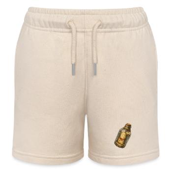 Vintage-Botschaft in einer Flasche - Kinder Organic Joggingshorts Mini Bolter von Stanley/Stella - Natur - Vorne