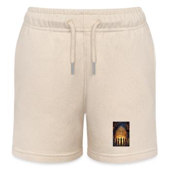 Höhle des Goldenen Pfades - Kinder Organic Joggingshorts Mini Bolter von Stanley/Stella - Natur - Vorne