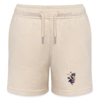 États-Unis - États-Unis - Drapeaux - Short de jogging enfant bio Stanley/Stella - écru doux - Devant