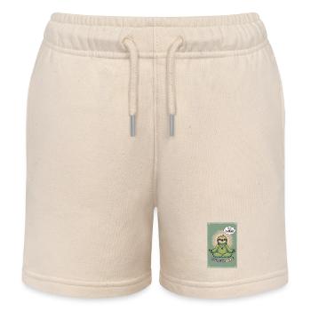 Oh Shanti Méditation de paresse lente - Short de jogging enfant bio Stanley/Stella - écru doux - Devant