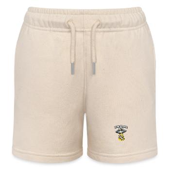 Keine Sorgen UFO Kuh Humor - Kinder Organic Joggingshorts Mini Bolter von Stanley/Stella - Natur - Vorne