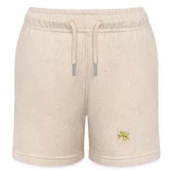 Adaptive Signal Chamäleon im Goldrahmen - Kinder Organic Joggingshorts Mini Bolter von Stanley/Stella - Natur - Vorne