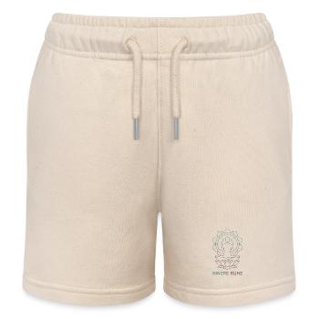 Innere Ruhe Lotus Meditation - Kinder Organic Joggingshorts Mini Bolter von Stanley/Stella - Natur - Vorne