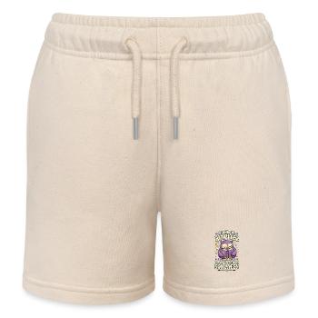 Noch ein Kapitel – Lese-Eule - Kinder Organic Joggingshorts Mini Bolter von Stanley/Stella - Natur - Vorne