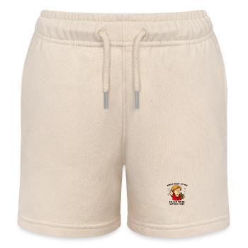 Karikatur: Politikerin mit Saftbox - Kinder Organic Joggingshorts Mini Bolter von Stanley/Stella - Natur - Vorne