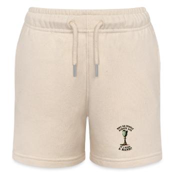 Warum fragen mich die Leute, ob ich eine Hand brau - Kinder Organic Joggingshorts Mini Bolter von Stanley/Stella - Natur - Vorne