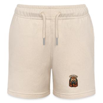 NUR NOCH EINE RUNDE – Biber mit Controller - Kinder Organic Joggingshorts Mini Bolter von Stanley/Stella - Natur - Vorne