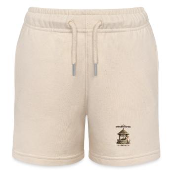 Sprichwort Kind in den Brunnen gefallen - Kinder Organic Joggingshorts Mini Bolter von Stanley/Stella - Natur - Vorne