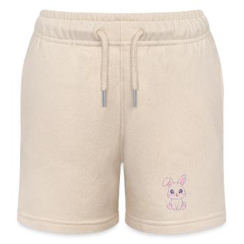 Kawaii Häschen Pastellglanz - Kinder Organic Joggingshorts Mini Bolter von Stanley/Stella - Natur - Vorne