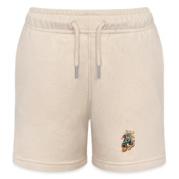 Blumenroller Skateskunst - Kinder Organic Joggingshorts Mini Bolter von Stanley/Stella - Natur - Vorne