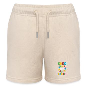 Occupational Therapist Colorful Hands - Kids Organic Sweat Shorts by Stanley/Stella - soft Ecru - Front