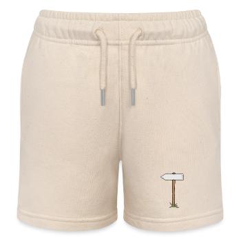 Hiking trail Schildmotiv - Kids Organic Sweat Shorts by Stanley/Stella - soft Ecru - Front