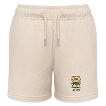 Nothing to See Here: Alligator Roller Ride - Kids Organic Sweat Shorts by Stanley/Stella - soft Ecru - Front