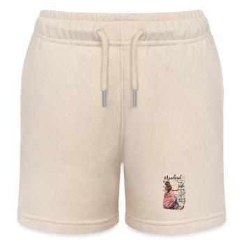 Kuscheltage am See - Kinder Organic Joggingshorts Mini Bolter von Stanley/Stella - Natur - Vorne