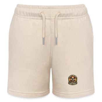 Bulldog – Proud and Powerful - Kids Organic Sweat Shorts by Stanley/Stella - soft Ecru - Front