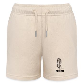 PeeNut - eine Erdnuss muss pinkeln, Wortspiel - Kinder Organic Joggingshorts Mini Bolter von Stanley/Stella - Natur - Vorne