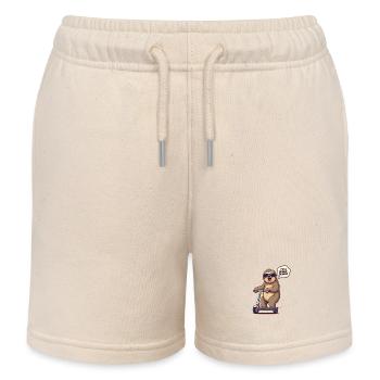 SCOOTER PARESSEUX SPEED DEMON - Short de jogging enfant bio Stanley/Stella - écru doux - Devant