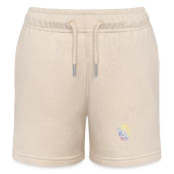 Après Ski Team Party Saying Colorful - Kids Organic Sweat Shorts by Stanley/Stella - soft Ecru - Front