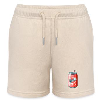 Soda Canette Pastel - Rafraîchissement en Couleurs - Short de jogging enfant bio Stanley/Stella - écru doux - Devant