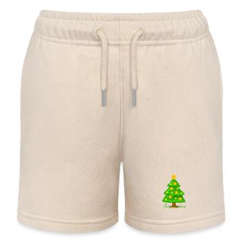 Sapin de Noël - Short de jogging enfant bio Stanley/Stella - écru doux - Devant