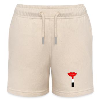 Lippenstift Lippen rot - Kinder Organic Joggingshorts Mini Bolter von Stanley/Stella - Natur - Vorne