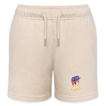 D.o.p.e Tropfendes Porträt - Kinder Organic Joggingshorts Mini Bolter von Stanley/Stella - Natur - Vorne