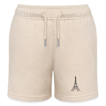Paris - Short de jogging enfant bio Stanley/Stella - écru doux - Devant