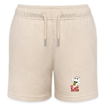 Turbo Anime - Kids Organic Sweat Shorts by Stanley/Stella - soft Ecru - Front