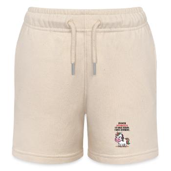hate Christmas Christmas grouch anti unicorn - Kids Organic Sweat Shorts by Stanley/Stella - soft Ecru - Front