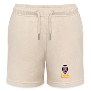 Sweaty Tryhard Energy Mode, Energy Drink, Gamer - Kids Organic Sweat Shorts by Stanley/Stella - soft Ecru - Front