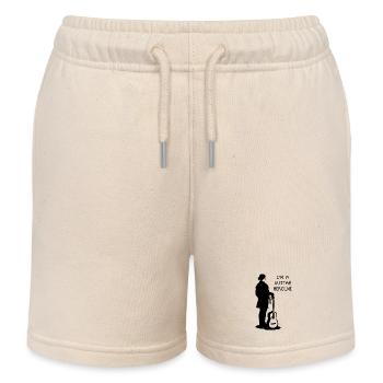 I'm a guitar heroine - Kids Organic Sweat Shorts by Stanley/Stella - soft Ecru - Front
