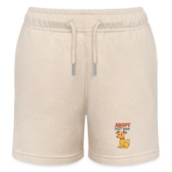 Adoptieren, nicht einkaufen, Welpe - Kinder Organic Joggingshorts Mini Bolter von Stanley/Stella - Natur - Vorne